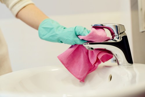 Freshly cleaned curtains in a local residential or commercial space