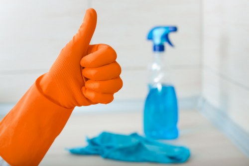 Marketing cookie concept for an online cleaning service website