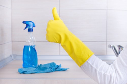 Clean oven interior and door glass after a professional kitchen appliance clean