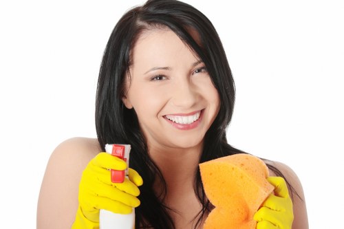 Professional cleaning of kitchen cupboards and surfaces in a Kingstonuponthames property